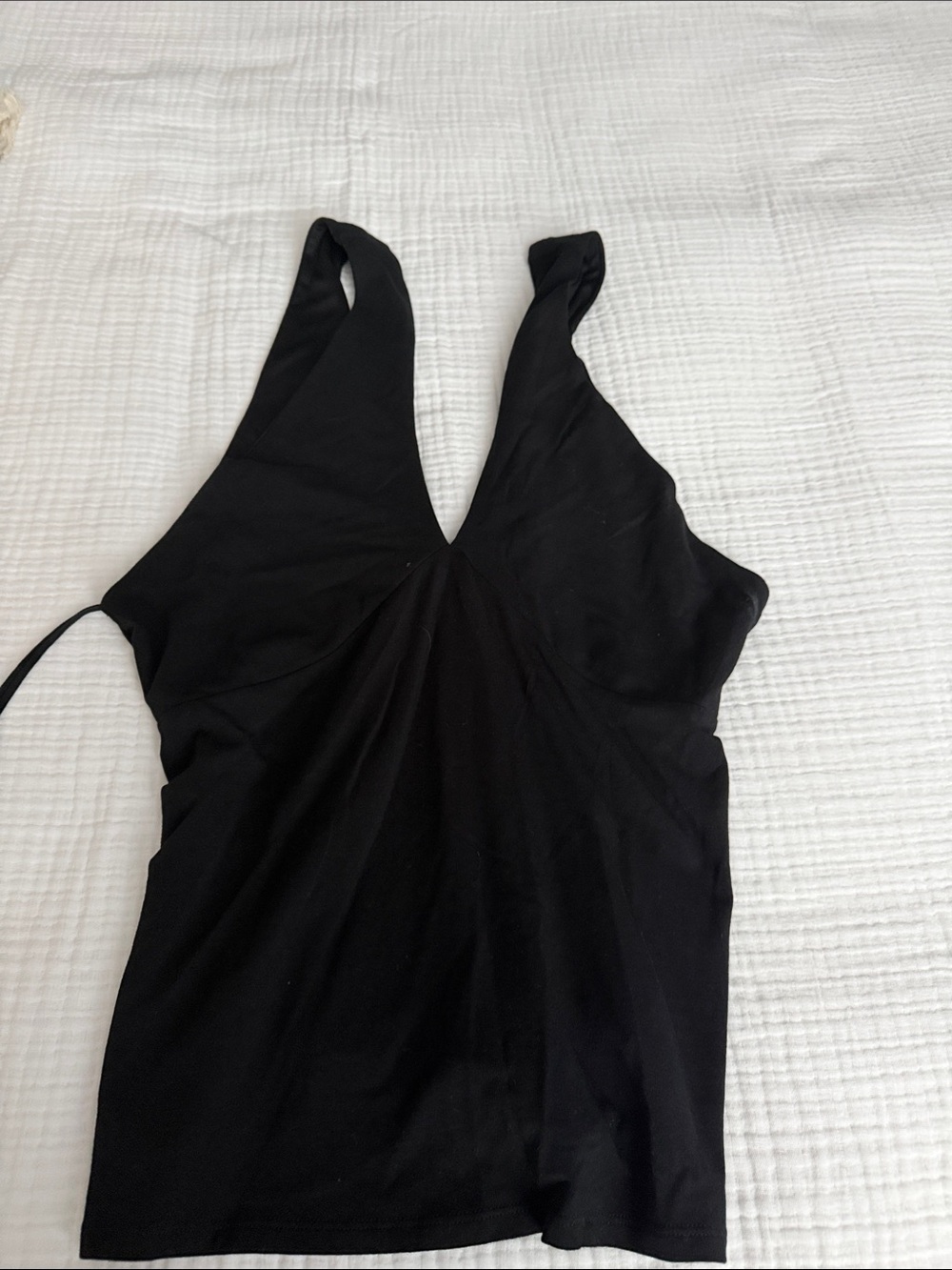 Express Black V-Neck Tank Top
